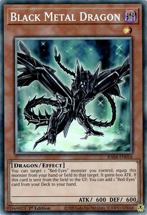 Black Metal Dragon [RA04-EN016] Prismatic Collector's Rare | Exor Games Bridgewater