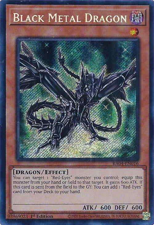 Black Metal Dragon [RA04-EN016] Secret Rare | Exor Games Bridgewater