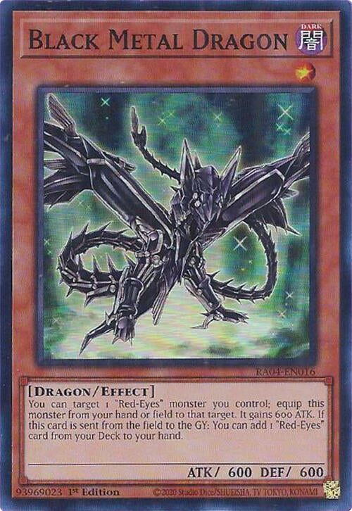 Black Metal Dragon [RA04-EN016] Super Rare | Exor Games Bridgewater