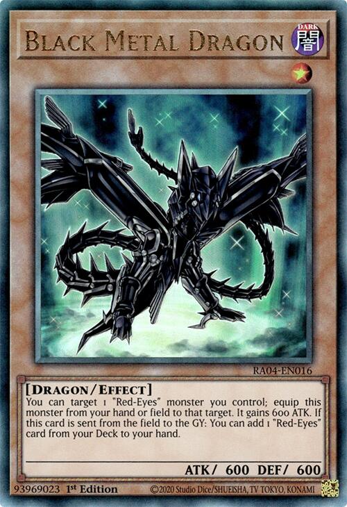 Black Metal Dragon [RA04-EN016] Prismatic Ultimate Rare | Exor Games Bridgewater