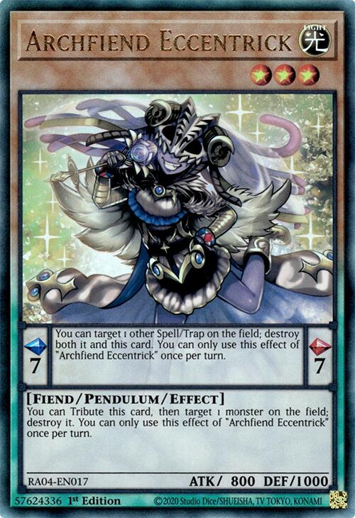 Archfiend Eccentrick [RA04-EN017] Prismatic Ultimate Rare | Exor Games Bridgewater