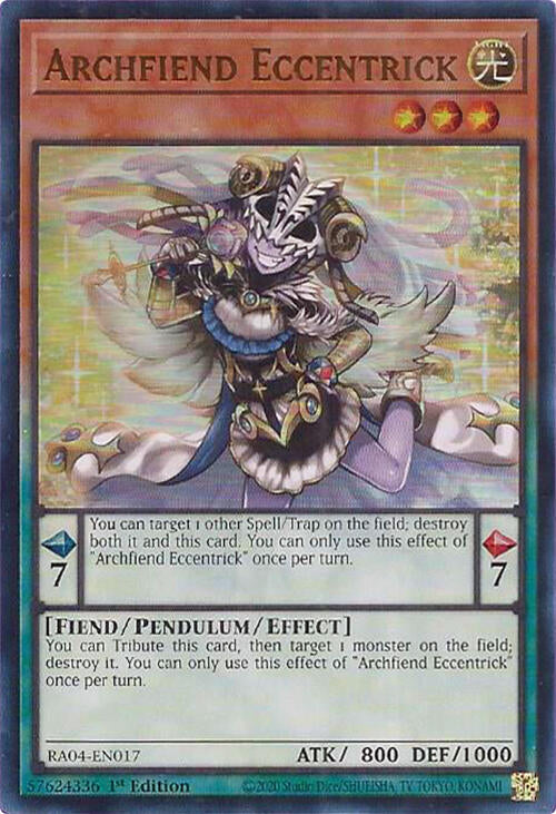 Archfiend Eccentrick [RA04-EN017] Ultra Rare | Exor Games Bridgewater