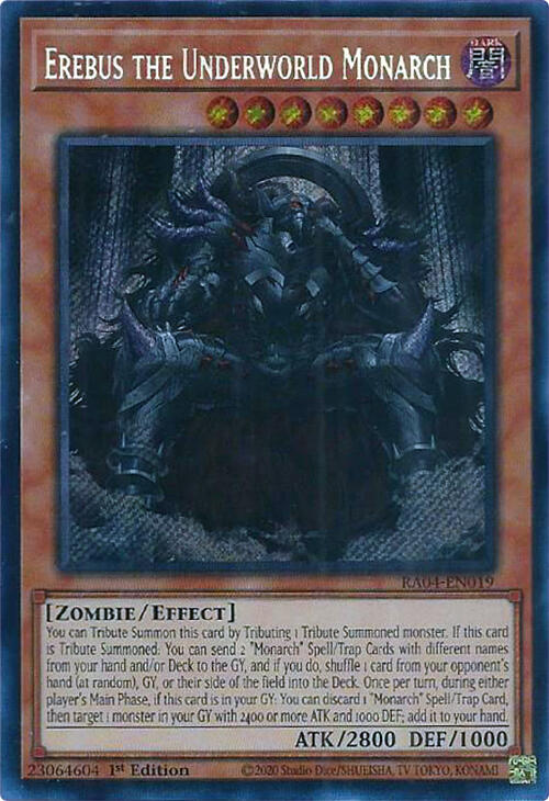 Erebus the Underworld Monarch [RA04-EN019] Secret Rare | Exor Games Bridgewater