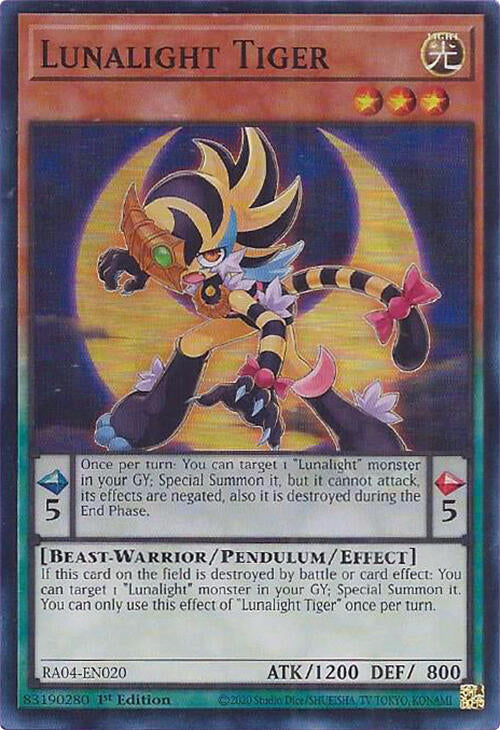 Lunalight Tiger [RA04-EN020] Super Rare | Exor Games Bridgewater