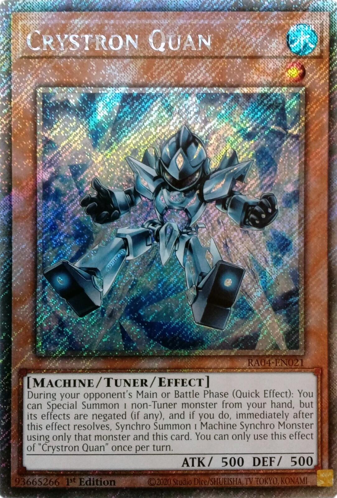 Crystron Quan [RA04-EN021] Platinum Secret Rare | Exor Games Bridgewater