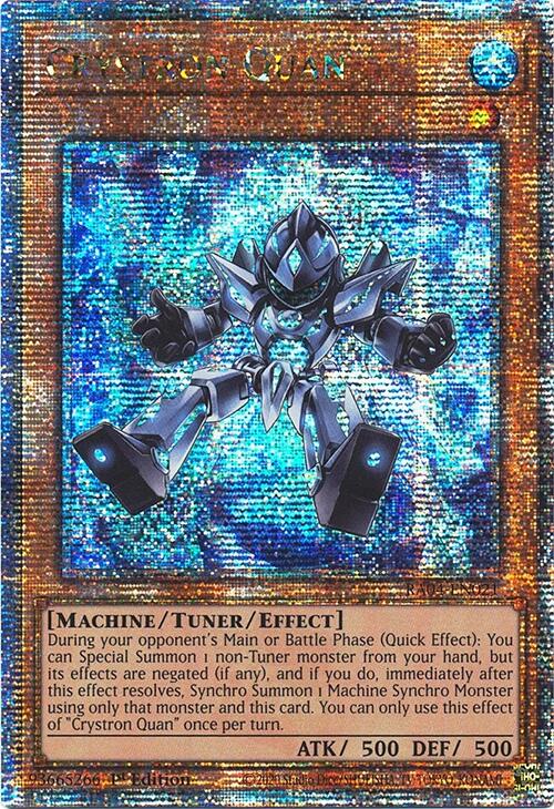 Crystron Quan [RA04-EN021] Quarter Century Secret Rare | Exor Games Bridgewater