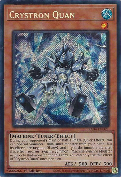 Crystron Quan [RA04-EN021] Secret Rare | Exor Games Bridgewater