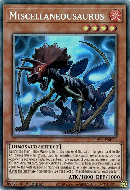 Miscellaneousaurus [RA04-EN022] Prismatic Collector's Rare | Exor Games Bridgewater