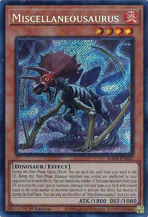Miscellaneousaurus [RA04-EN022] Secret Rare | Exor Games Bridgewater