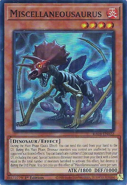 Miscellaneousaurus [RA04-EN022] Super Rare | Exor Games Bridgewater
