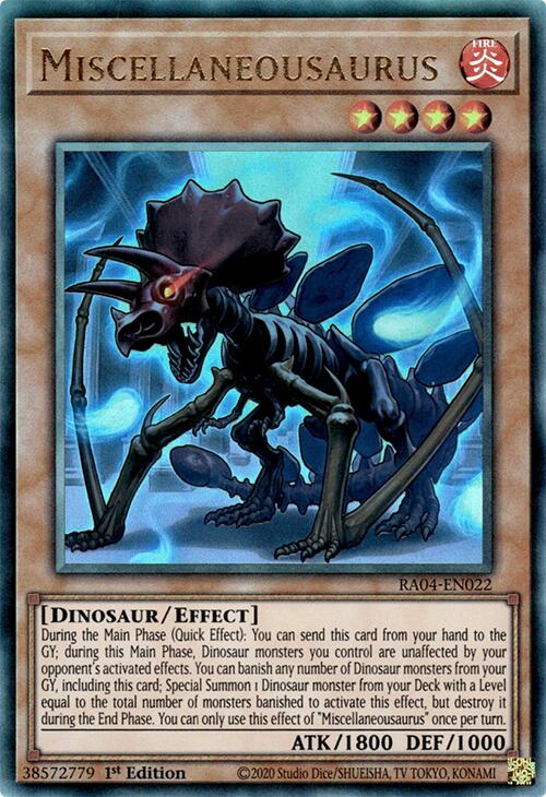 Miscellaneousaurus [RA04-EN022] Prismatic Ultimate Rare | Exor Games Bridgewater
