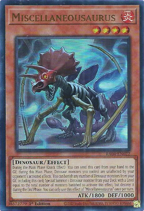 Miscellaneousaurus [RA04-EN022] Ultra Rare | Exor Games Bridgewater