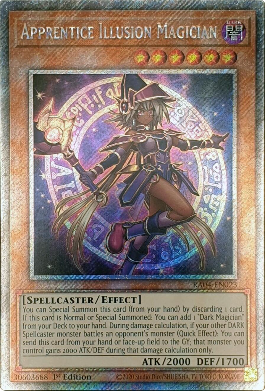 Apprentice Illusion Magician [RA04-EN023] Platinum Secret Rare | Exor Games Bridgewater