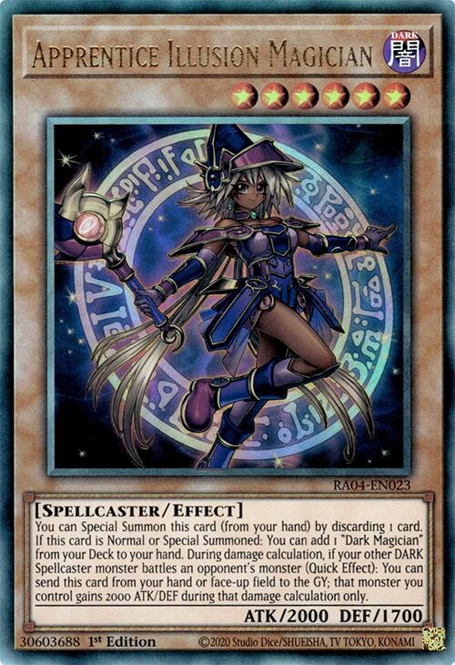 Apprentice Illusion Magician [RA04-EN023] Prismatic Ultimate Rare | Exor Games Bridgewater