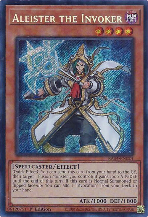 Aleister the Invoker (Alternate Art) [RA04-EN024] Secret Rare | Exor Games Bridgewater