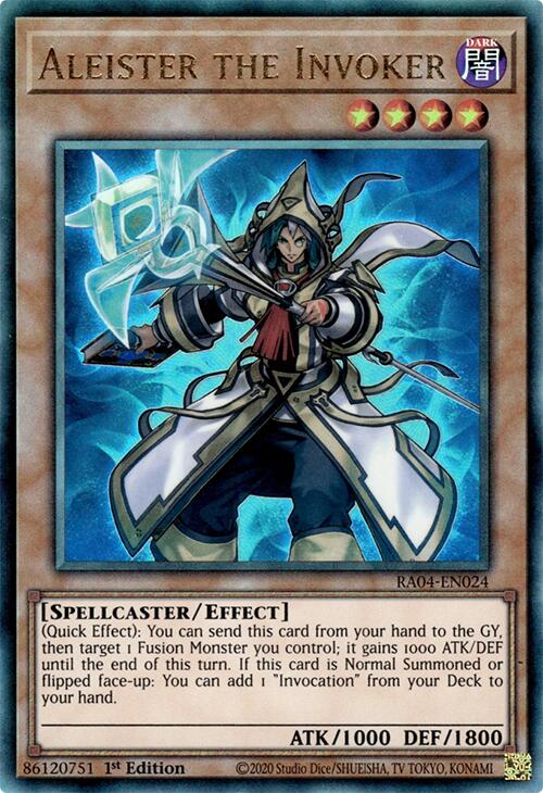 Aleister the Invoker (Alternate Art) [RA04-EN024] Prismatic Ultimate Rare | Exor Games Bridgewater