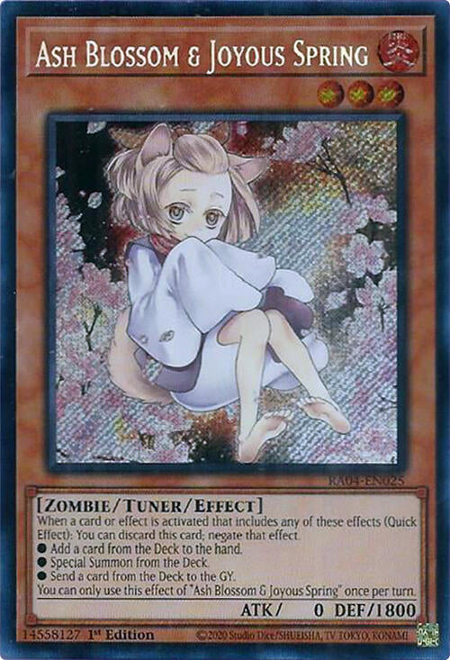 Ash Blossom & Joyous Spring (Alternate Art) [RA04-EN025] Secret Rare | Exor Games Bridgewater