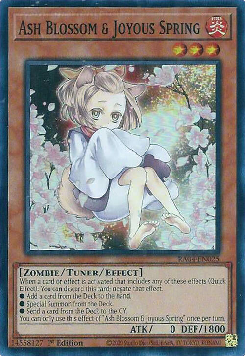 Ash Blossom & Joyous Spring (Alternate Art) [RA04-EN025] Super Rare | Exor Games Bridgewater