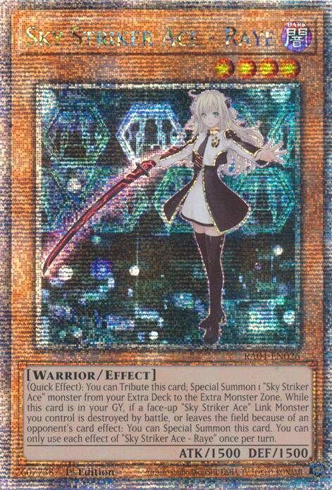 Sky Striker Ace - Raye [RA04-EN026] Quarter Century Secret Rare | Exor Games Bridgewater