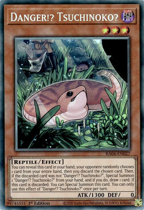 Danger!? Tsuchinoko? [RA04-EN027] Prismatic Collector's Rare | Exor Games Bridgewater