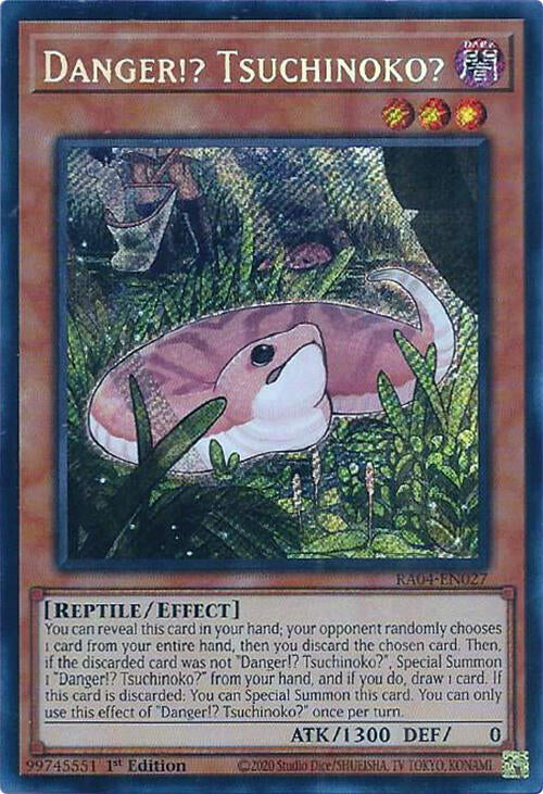 Danger!? Tsuchinoko? [RA04-EN027] Secret Rare | Exor Games Bridgewater