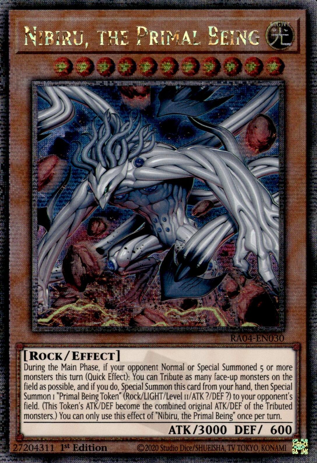 Nibiru, the Primal Being (New Art) [RA04-EN030] Quarter Century Secret Rare | Exor Games Bridgewater