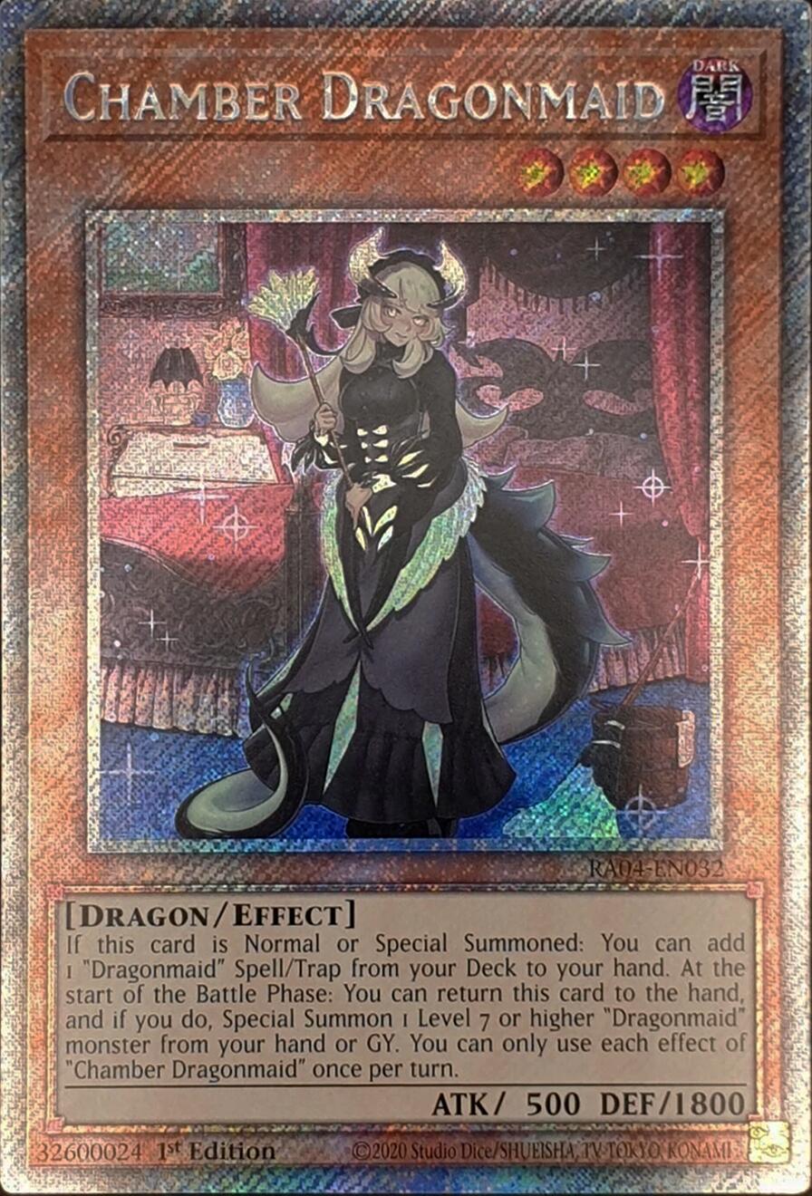 Chamber Dragonmaid [RA04-EN032] Platinum Secret Rare | Exor Games Bridgewater