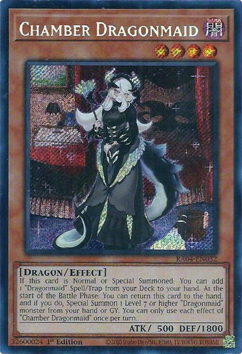 Chamber Dragonmaid [RA04-EN032] Secret Rare | Exor Games Bridgewater