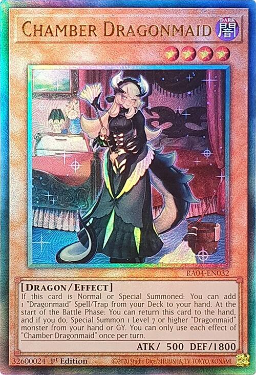 Chamber Dragonmaid [RA04-EN032] Prismatic Ultimate Rare | Exor Games Bridgewater