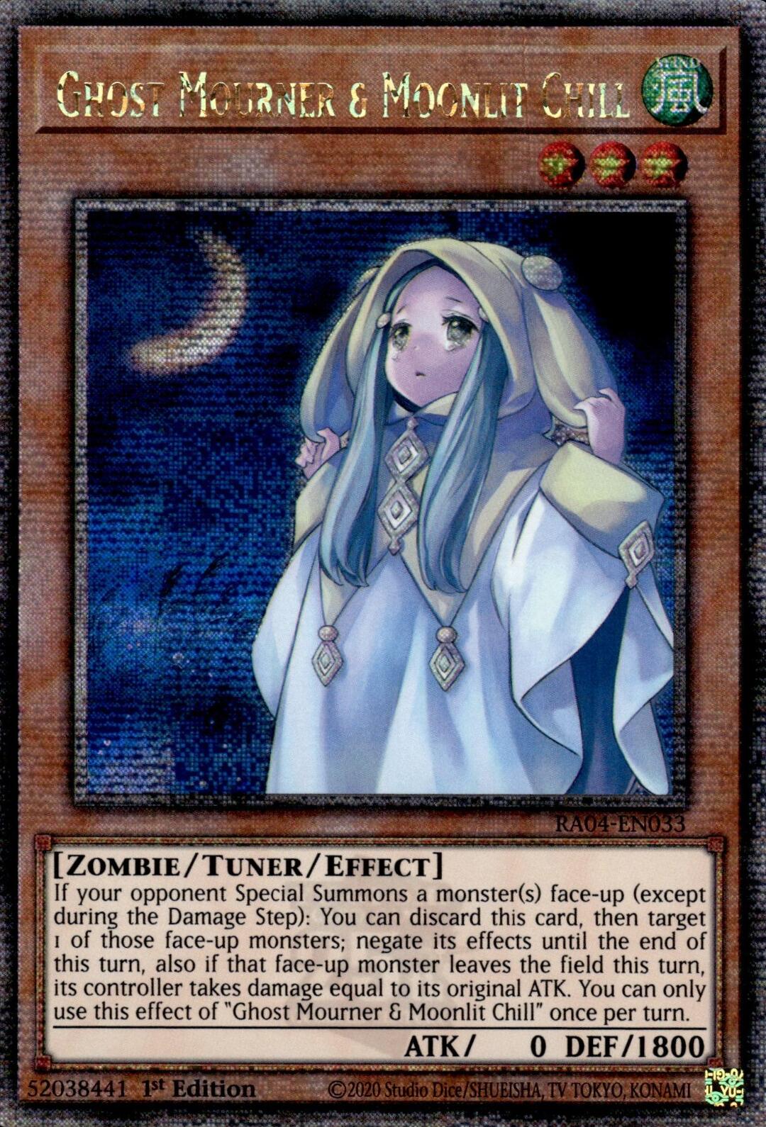 Ghost Mourner & Moonlit Chill [RA04-EN033] Quarter Century Secret Rare | Exor Games Bridgewater
