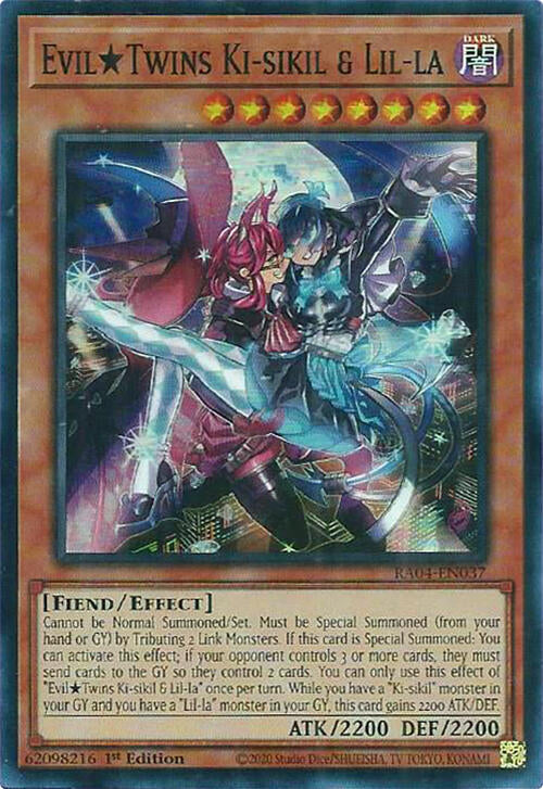 EvilTwins Ki-sikil & Lil-la [RA04-EN037] Super Rare | Exor Games Bridgewater