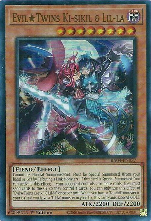 EvilTwins Ki-sikil & Lil-la [RA04-EN037] Ultra Rare | Exor Games Bridgewater
