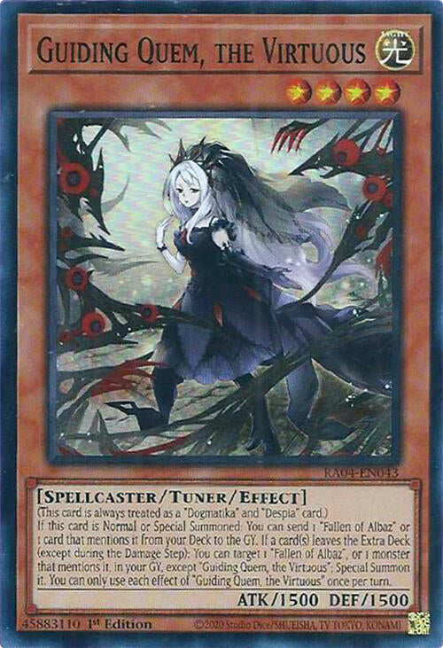 Guiding Quem, the Virtuous [RA04-EN043] Super Rare | Exor Games Bridgewater
