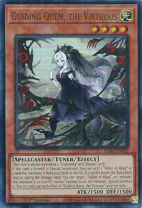 Guiding Quem, the Virtuous [RA04-EN043] Ultra Rare | Exor Games Bridgewater