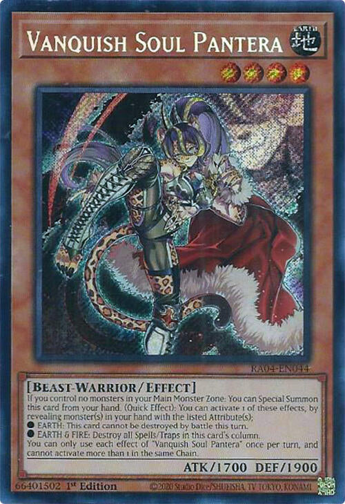 Vanquish Soul Pantera [RA04-EN044] Secret Rare | Exor Games Bridgewater