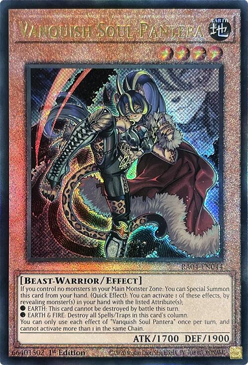 Vanquish Soul Pantera [RA04-EN044] Prismatic Ultimate Rare | Exor Games Bridgewater