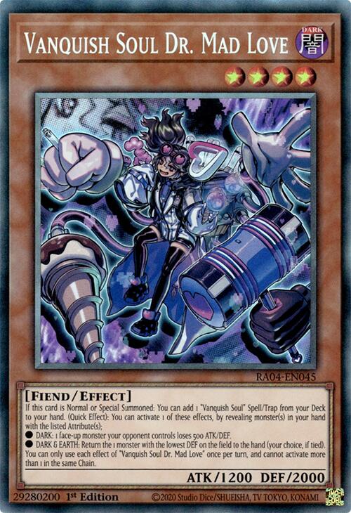 Vanquish Soul Dr. Mad Love [RA04-EN045] Prismatic Collector's Rare | Exor Games Bridgewater