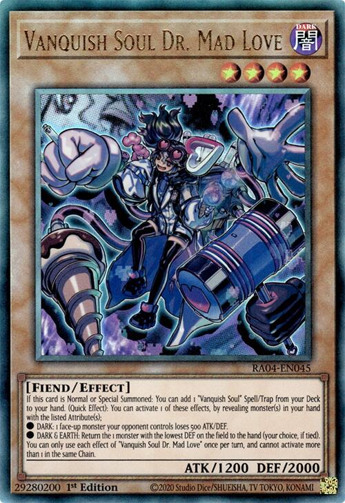 Vanquish Soul Dr. Mad Love [RA04-EN045] Prismatic Ultimate Rare | Exor Games Bridgewater