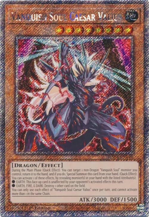 Vanquish Soul Caesar Valius [RA04-EN046] Platinum Secret Rare | Exor Games Bridgewater