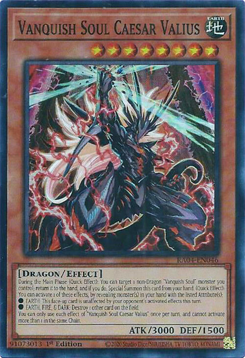 Vanquish Soul Caesar Valius [RA04-EN046] Super Rare | Exor Games Bridgewater