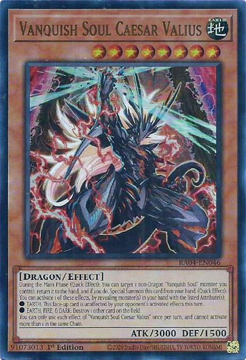 Vanquish Soul Caesar Valius [RA04-EN046] Ultra Rare | Exor Games Bridgewater