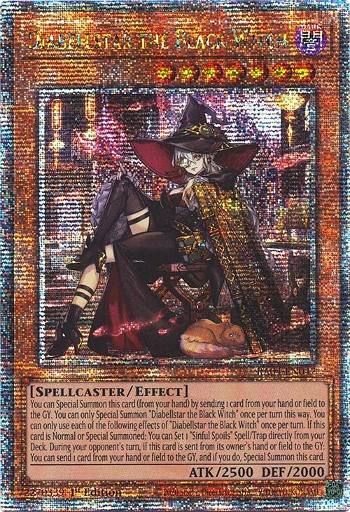Diabellstar the Black Witch (New Art) [RA04-EN047] Quarter Century Secret Rare | Exor Games Bridgewater
