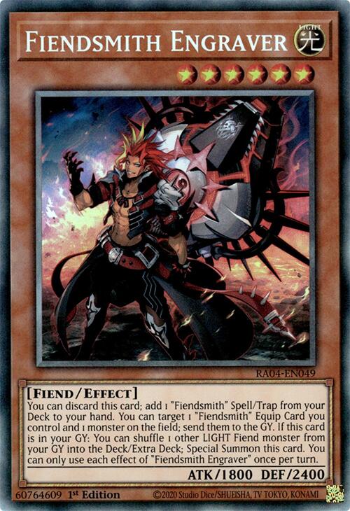 Fiendsmith Engraver [RA04-EN049] Prismatic Collector's Rare | Exor Games Bridgewater