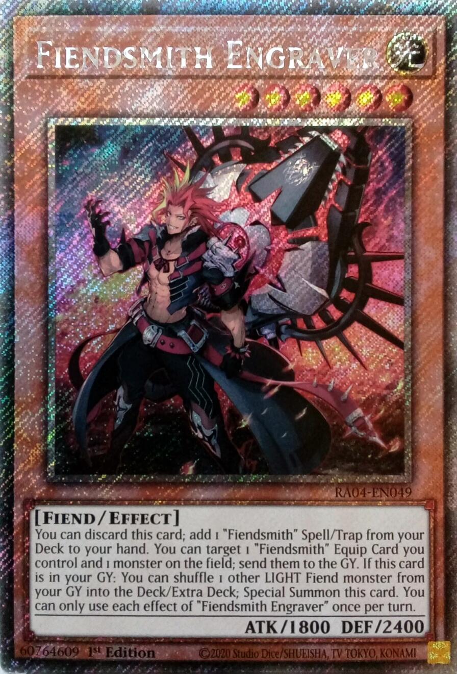 Fiendsmith Engraver [RA04-EN049] Platinum Secret Rare | Exor Games Bridgewater