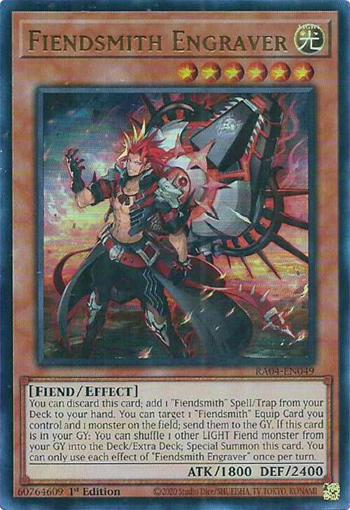 Fiendsmith Engraver [RA04-EN049] Ultra Rare | Exor Games Bridgewater