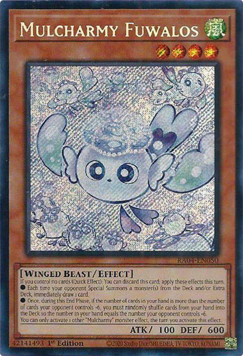 Mulcharmy Fuwalos [RA04-EN050] Secret Rare | Exor Games Bridgewater