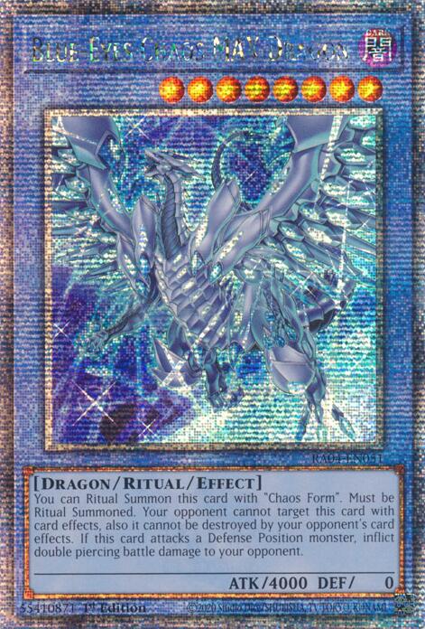 Blue-Eyes Chaos MAX Dragon (New Art) [RA04-EN051] Quarter Century Secret Rare | Exor Games Bridgewater