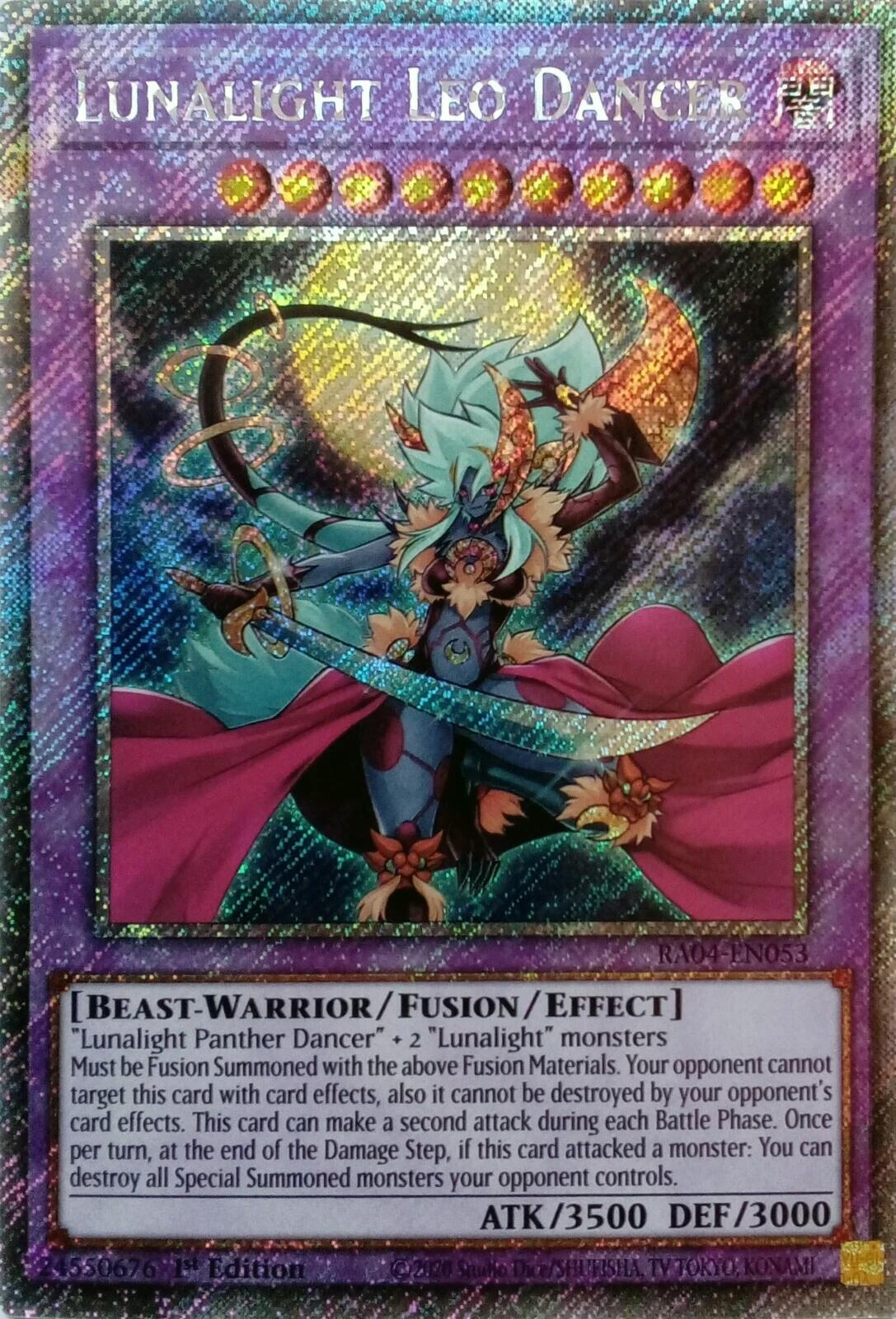 Lunalight Leo Dancer [RA04-EN053] Platinum Secret Rare | Exor Games Bridgewater