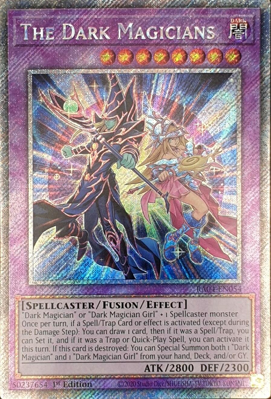 The Dark Magicians [RA04-EN054] Platinum Secret Rare | Exor Games Bridgewater
