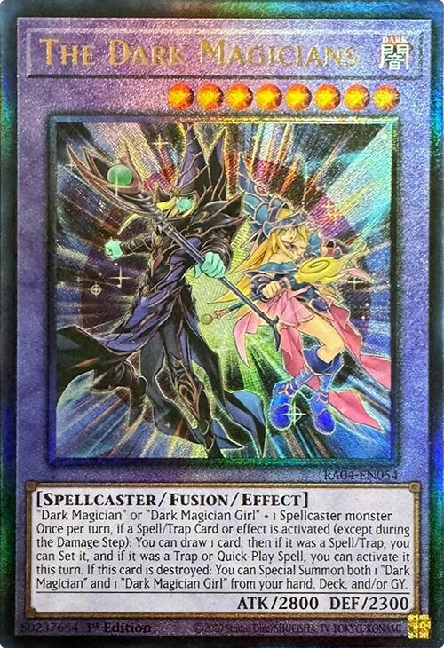 The Dark Magicians [RA04-EN054] Prismatic Ultimate Rare | Exor Games Bridgewater